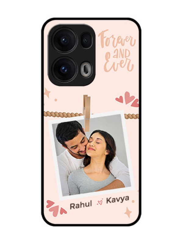 Custom Reno 13 Pro 5G Custom Glass Phone CaseForever And Ever Love Design