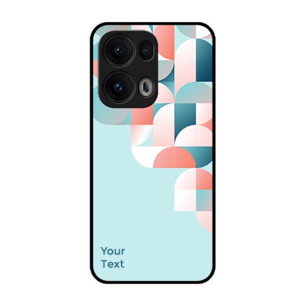 Reno 13 Pro 5G Custom Glass Phone CaseStylish Semi - Circle Pattern Design Reno 13 Pro 5G Custom Glass Phone CaseStylish Semi - Circle Pattern Design
