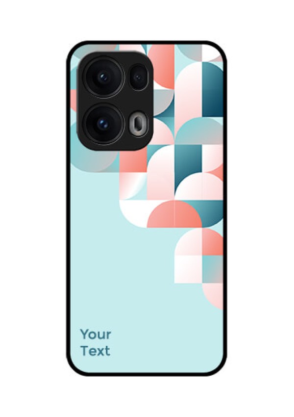 Reno 13 Pro 5G Custom Glass Phone CaseStylish Semi - Circle Pattern Design