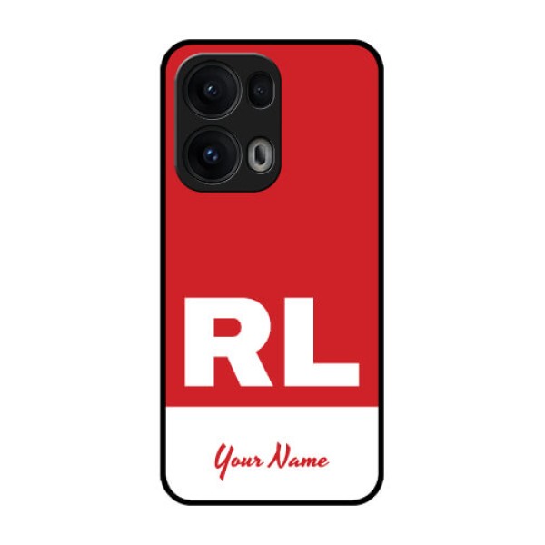 Reno 13 Pro 5G Custom Glass Phone CaseDual Tone Custom Text Design Reno 13 Pro 5G Custom Glass Phone CaseDual Tone Custom Text Design