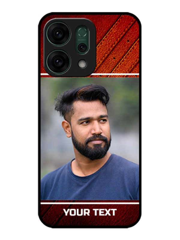 Custom Oppo Reno 14 5G Custom Glass Phone Case - Leather Phone Case Design