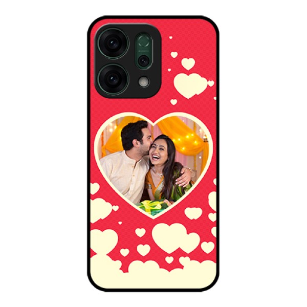 Oppo Reno 14 5G Custom Glass Phone Case - Love Symbols Phone Cover Design