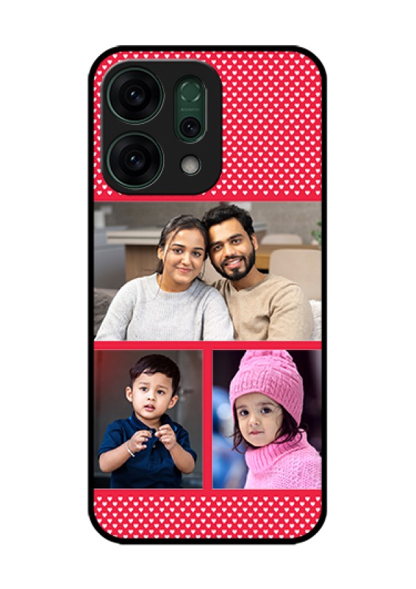 Oppo Reno 14 5G Custom Glass Phone Case - Bulk Photo Upload Design