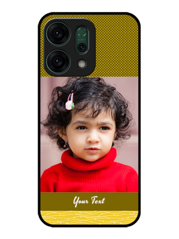 Custom Oppo Reno 14 5G Custom Glass Phone Case - Simple Green Color Design
