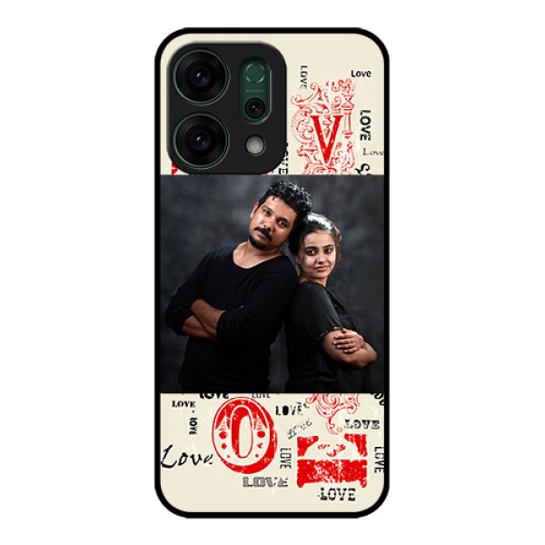 Oppo Reno 14 5G Custom Glass Phone Case - Trendy Love Design Case