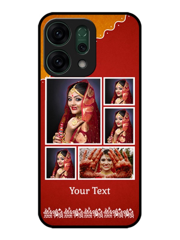 Custom Oppo Reno 14 5G Custom Glass Phone Case - Wedding Pic Upload Design