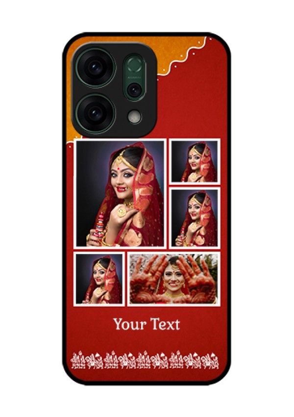 Oppo Reno 14 5G Custom Glass Phone Case - Wedding Pic Upload Design