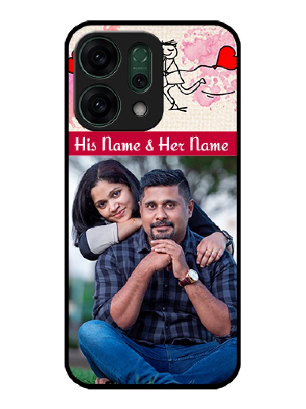 Custom Oppo Reno 14 5G Custom Glass Phone Case - You And Me Case Design