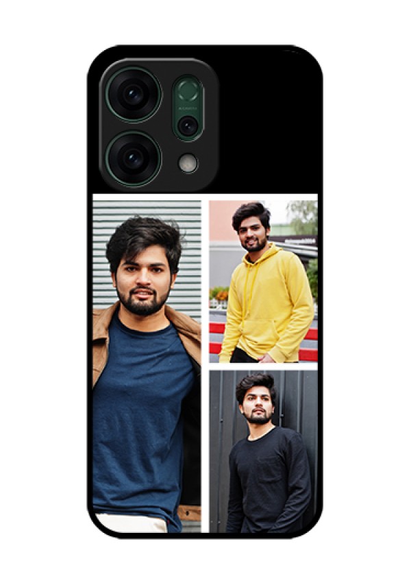 Oppo Reno 14 5G Custom Glass Phone Case - Upload Multiple Picture Design