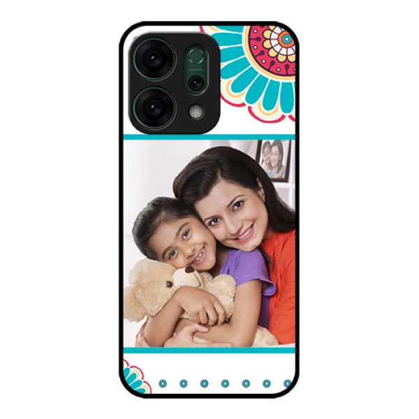 Oppo Reno 14 5G Custom Glass Phone Case - Flower Design