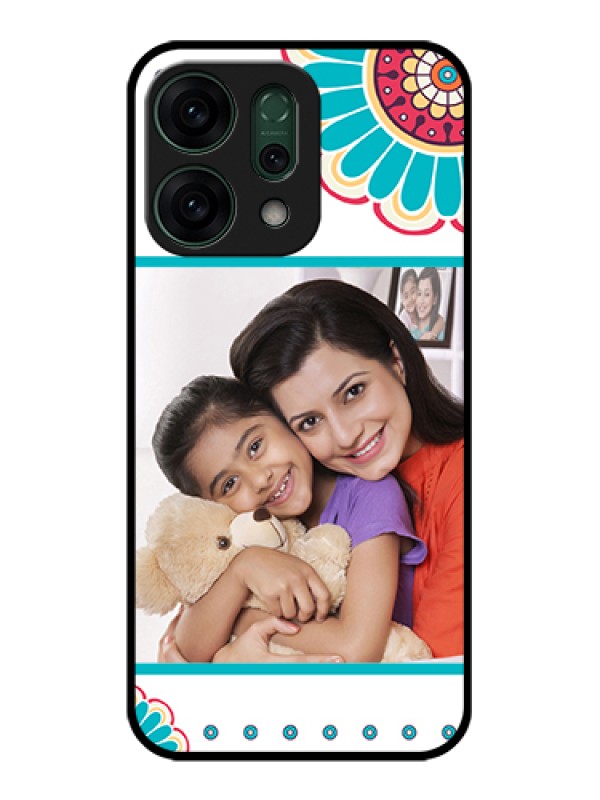 Custom Oppo Reno 14 5G Custom Glass Phone Case - Flower Design