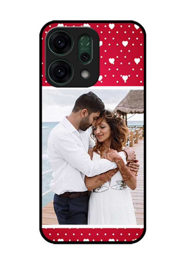 Oppo Reno 14 5G Custom Glass Phone Case - Hearts Mobile Case Design