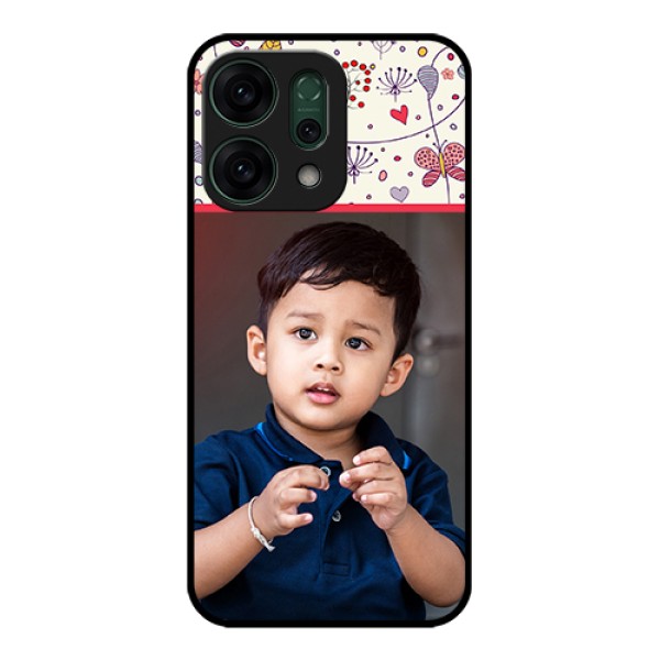 Oppo Reno 14 5G Custom Glass Phone Case - Premium Floral Design