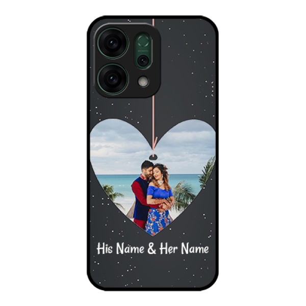 Oppo Reno 14 5G Custom Glass Phone Case - Hanging Heart Design