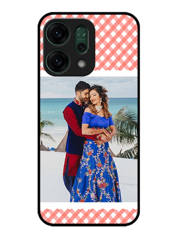 Custom Oppo Reno 14 5G Custom Glass Phone Case - Pink Pattern Design