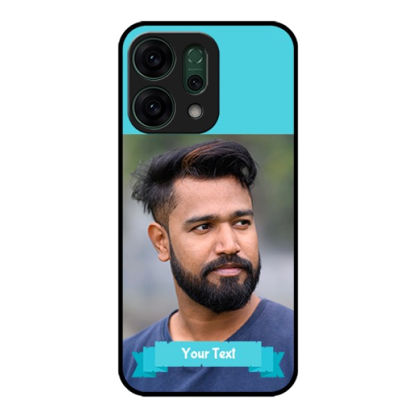 Oppo Reno 14 5G Custom Glass Phone Case - Blue Color Design Oppo Reno 14 5G Custom Glass Phone Case - Blue Color Design