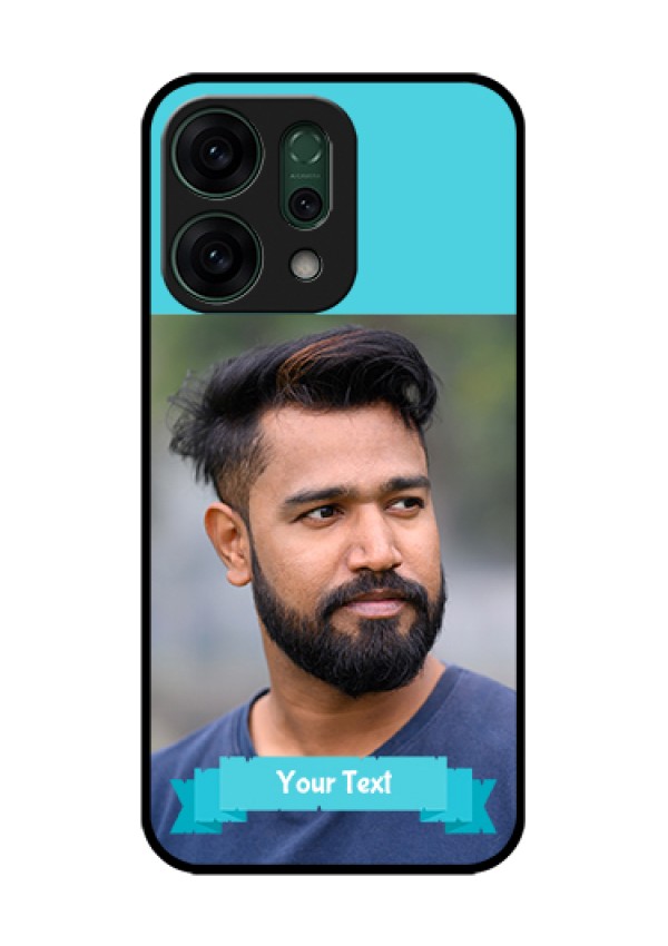 Oppo Reno 14 5G Custom Glass Phone Case - Blue Color Design