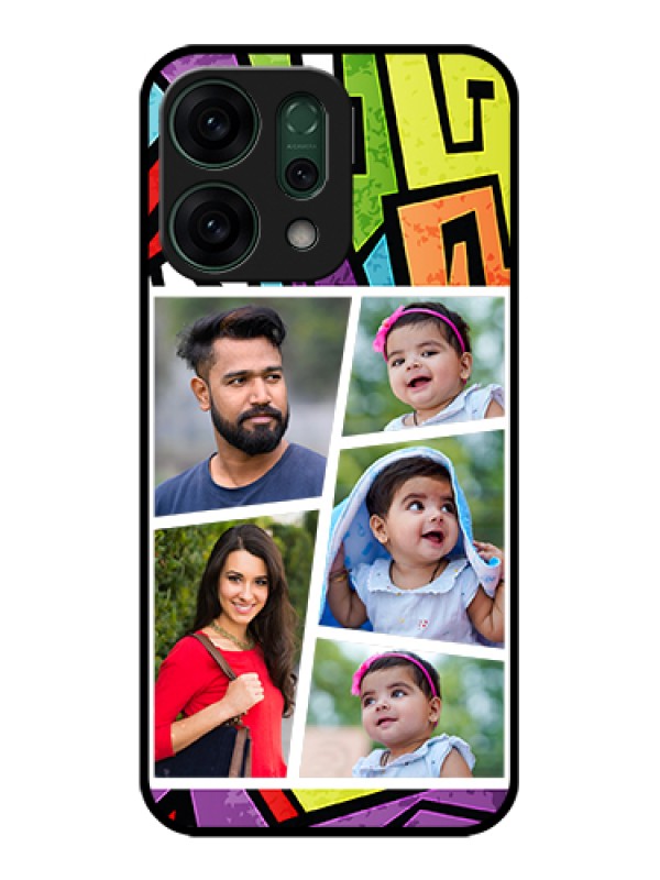 Custom Oppo Reno 14 5G Custom Glass Phone Case - Graffiti Pattern Design