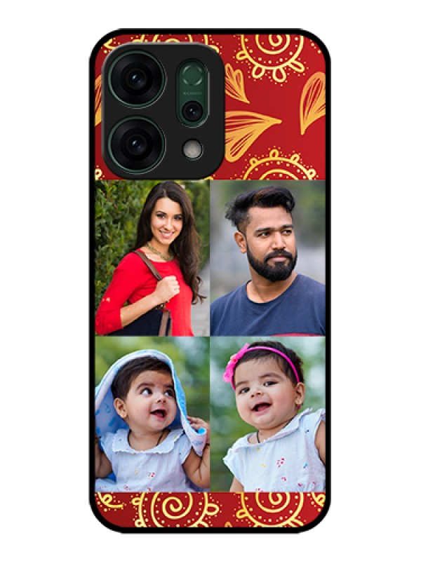 Custom Oppo Reno 14 5G Custom Glass Phone Case - 4 Image Traditional Design
