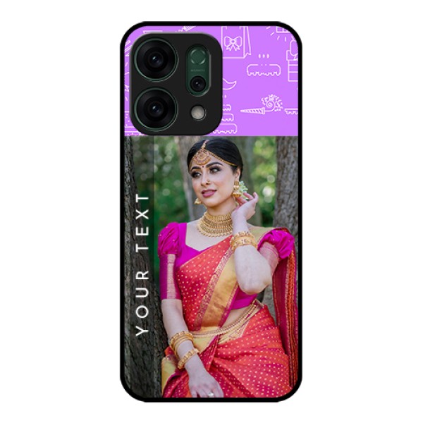 Oppo Reno 14 5G Custom Glass Phone Case - Birthday Icons Design