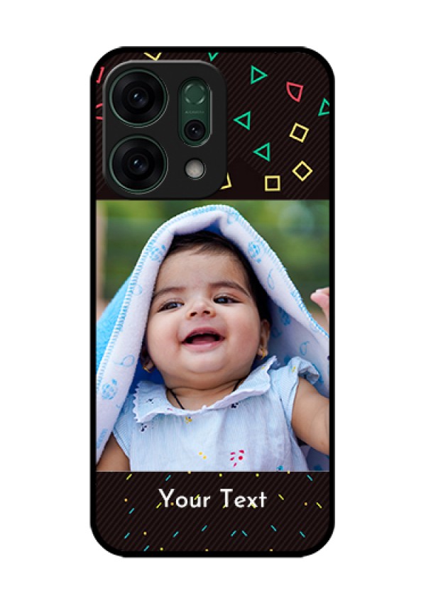 Oppo Reno 14 5G Custom Glass Phone Case - With Confetti Birthday Design