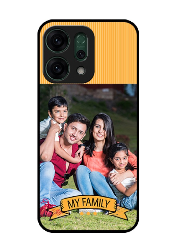 Oppo Reno 14 5G Custom Glass Phone Case - My Family Design