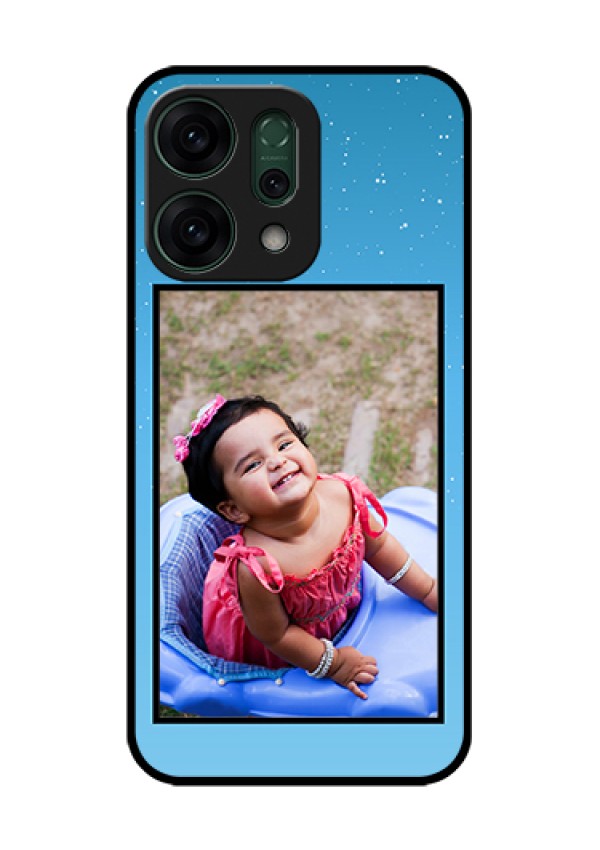 Oppo Reno 14 5G Custom Glass Phone Case - Wave Pattern Colorful Design