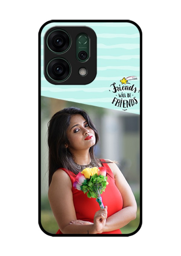 Oppo Reno 14 5G Custom Glass Phone Case - Friends Picture Icon Design