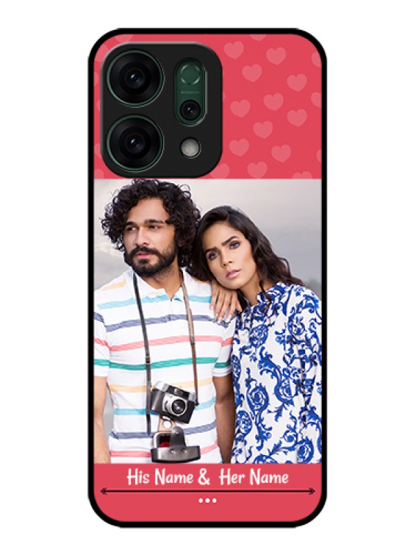 Custom Oppo Reno 14 5G Custom Glass Phone Case - Simple Love Design