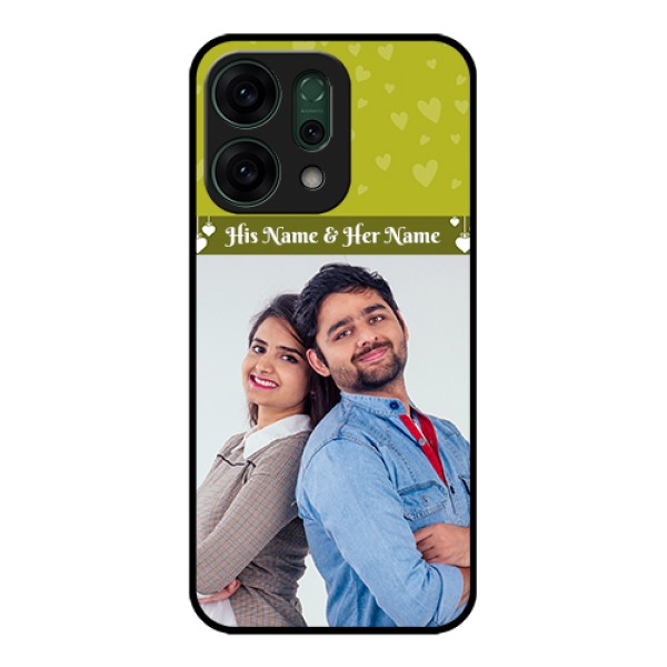 Oppo Reno 14 5G Custom Glass Phone Case - You & Me Heart Design