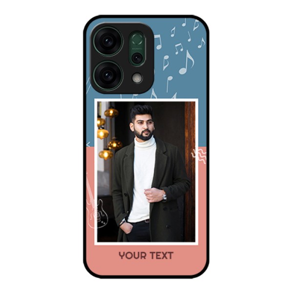 Oppo Reno 14 5G Custom Glass Phone Case - With Color Musical Note Design Oppo Reno 14 5G Custom Glass Phone Case - With Color Musical Note Design