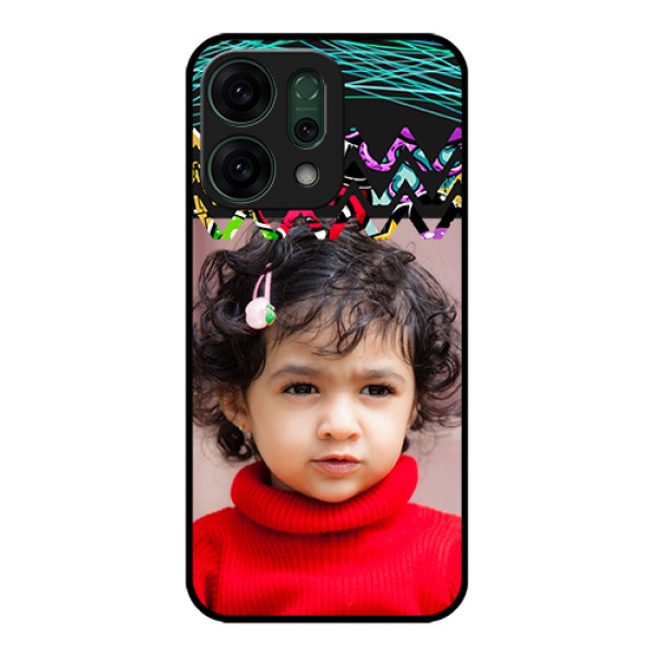 Oppo Reno 14 5G Custom Glass Phone Case - Neon Abstract Design