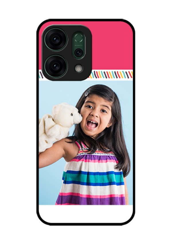 Oppo Reno 14 5G Custom Glass Phone Case - Line Art Design