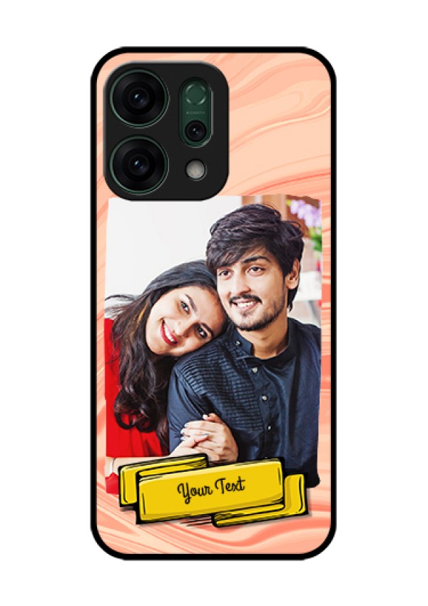 Oppo Reno 14 5G Custom Glass Phone Case - Marble Texture Design