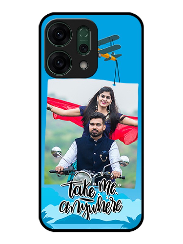 Custom Oppo Reno 14 5G Custom Glass Phone Case - Traveller Design