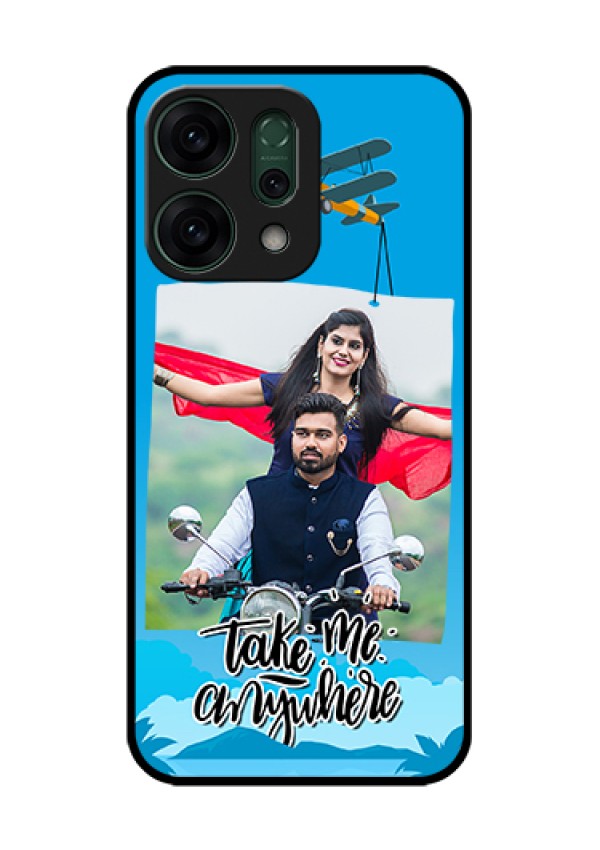 Oppo Reno 14 5G Custom Glass Phone Case - Traveller Design