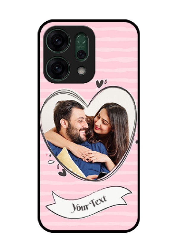 Oppo Reno 14 5G Custom Glass Phone Case - Vintage Heart Design