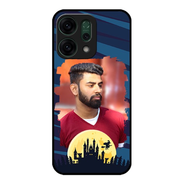 Oppo Reno 14 5G Custom Glass Phone Case - Halloween Witch Design