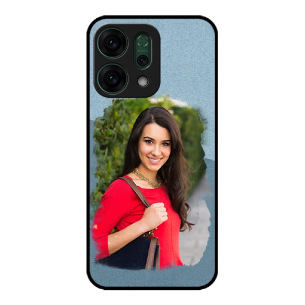 Oppo Reno 14 5G Custom Glass Phone Case - Grunge Line Art Design
