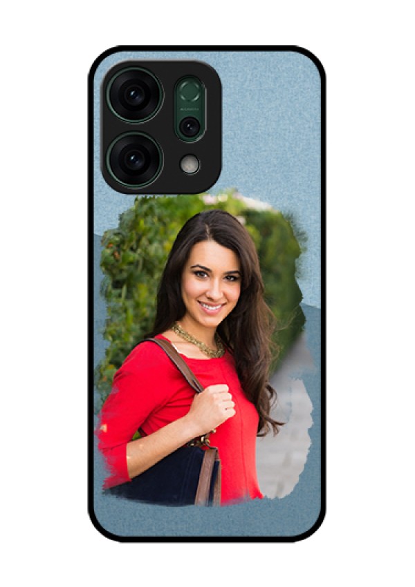 Oppo Reno 14 5G Custom Glass Phone Case - Grunge Line Art Design