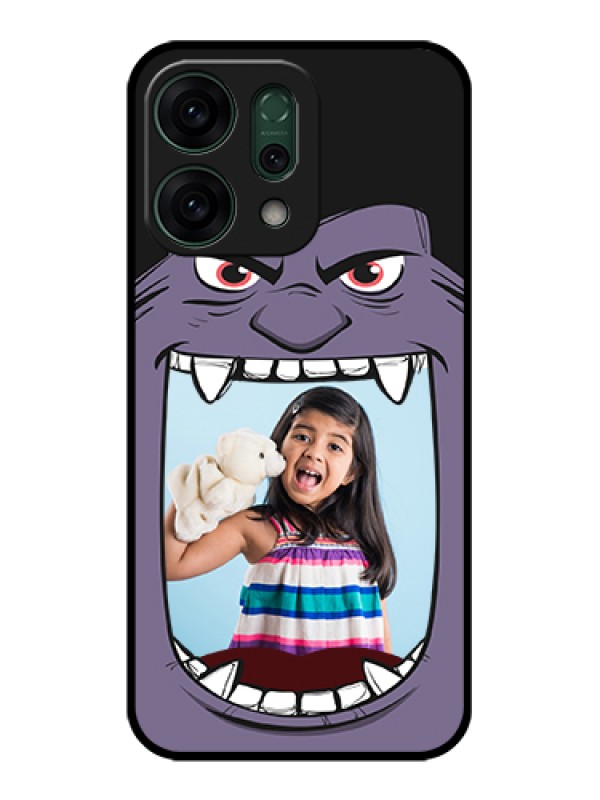 Custom Oppo Reno 14 5G Custom Glass Phone Case - Angry Monster Design