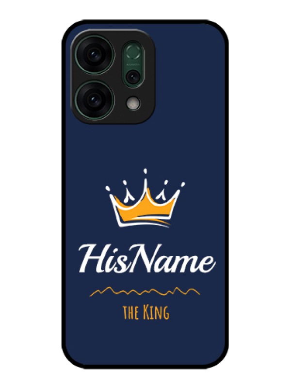 Custom Oppo Reno 14 5G Custom Glass Phone Case - King With Name Design