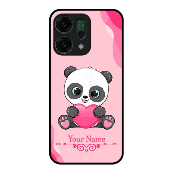 Oppo Reno 14 5G Custom Glass Phone Case - Cute Panda Design