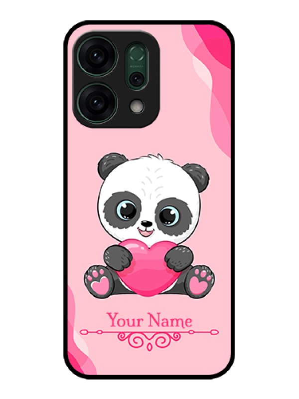 Custom Oppo Reno 14 5G Custom Glass Phone Case - Cute Panda Design