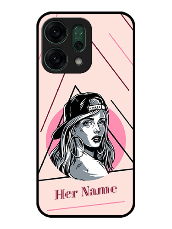 Custom Oppo Reno 14 5G Custom Glass Phone Case - Rockstar Girl Design