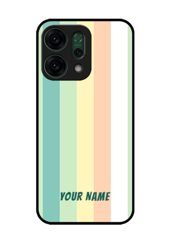 Oppo Reno 14 5G Custom Glass Phone Case - Multi - Colour Stripes Design