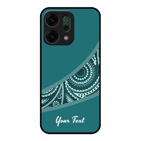 Oppo Reno 14 5G Custom Glass Phone Case - Semi Visible Floral Design