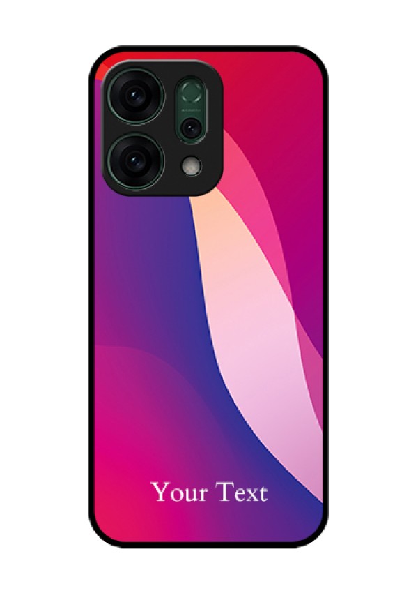 Oppo Reno 14 5G Custom Glass Phone Case - Digital Abstract Overlap Design