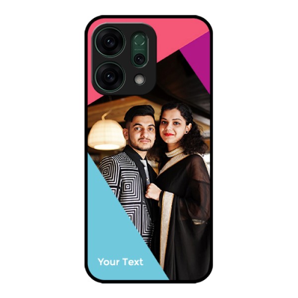 Oppo Reno 14 5G Custom Glass Phone Case - Stacked Triple Colour Design Oppo Reno 14 5G Custom Glass Phone Case - Stacked Triple Colour Design
