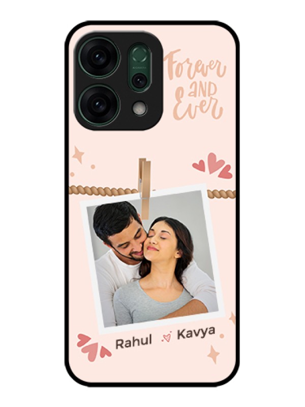 Custom Oppo Reno 14 5G Custom Glass Phone Case - Forever And Ever Love Design